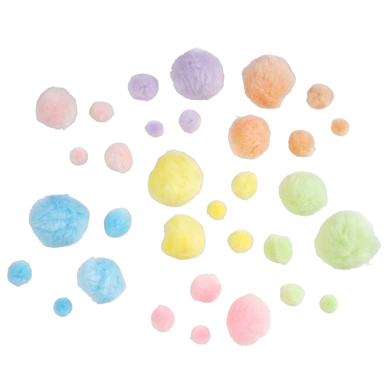 12 Packs: 300 ct. (3,600 total) Pastel Pom Poms by Creatology&#x2122;